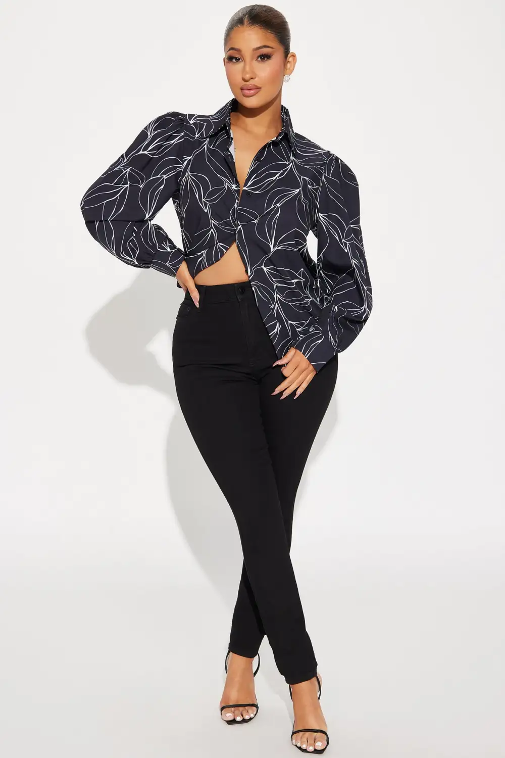 Annie Shirt - Black/White