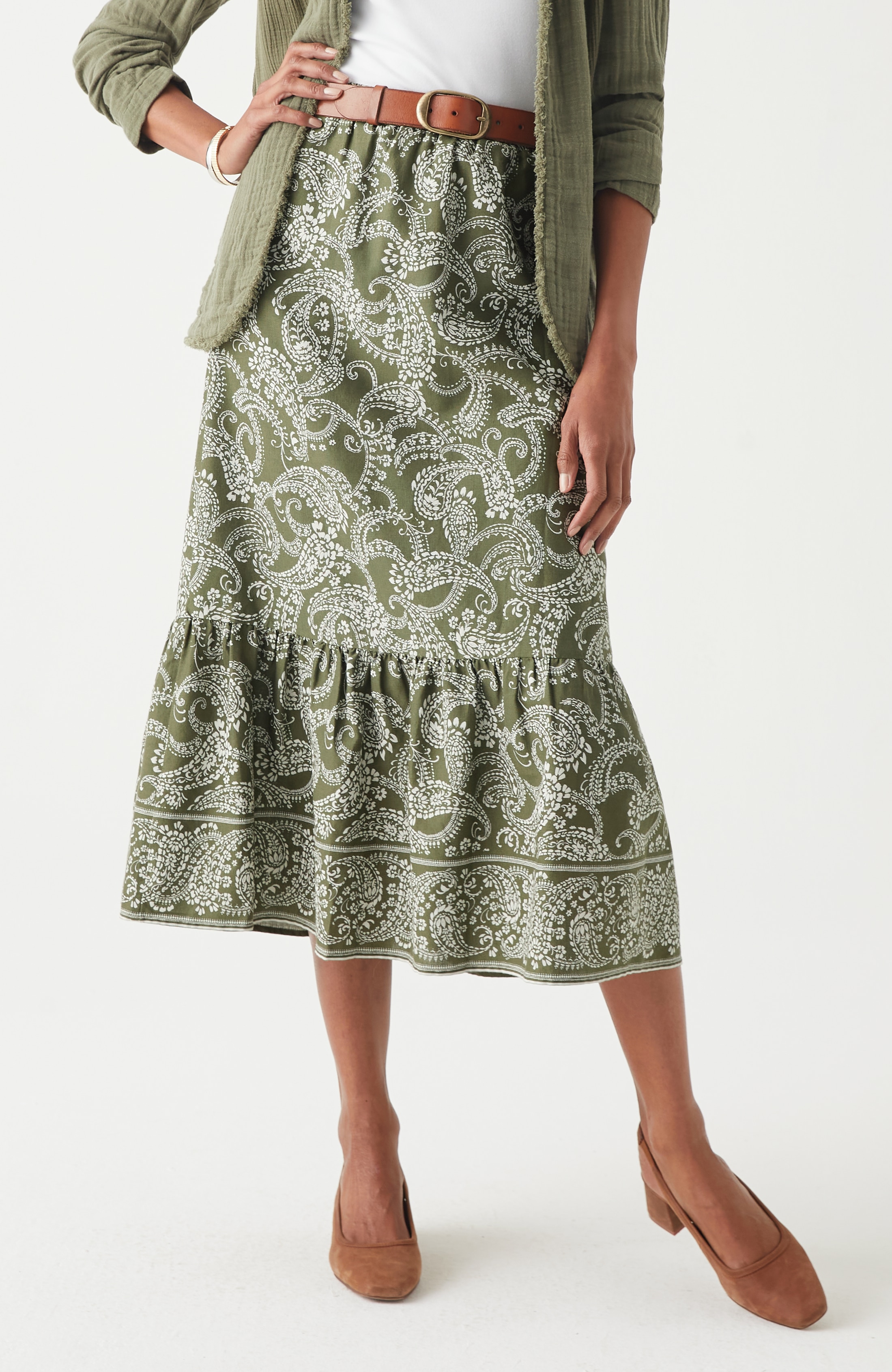 Easy Tiered Maxi Skirt