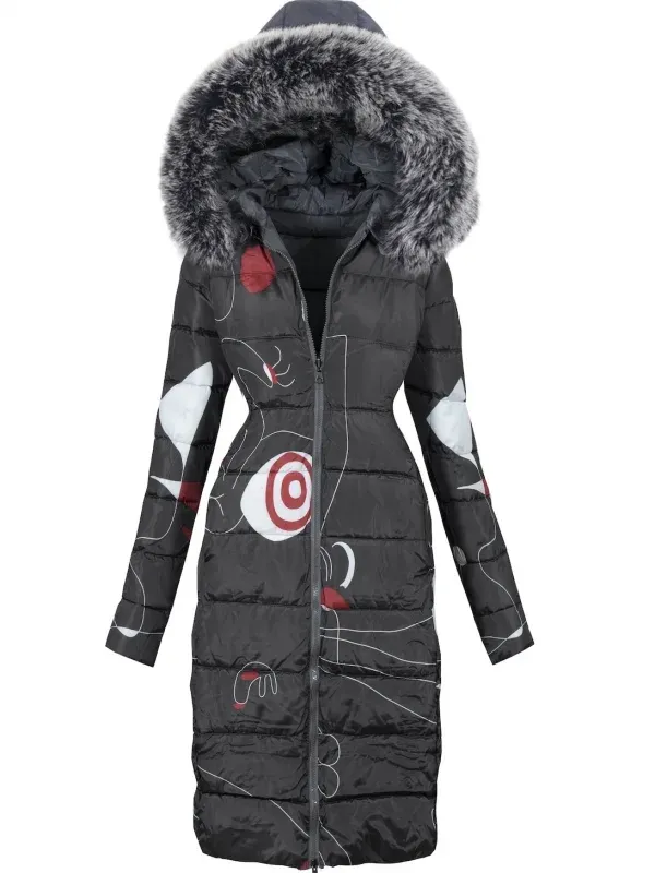 DOUBLE SIDED WINTER COAT SHARMAIN gray