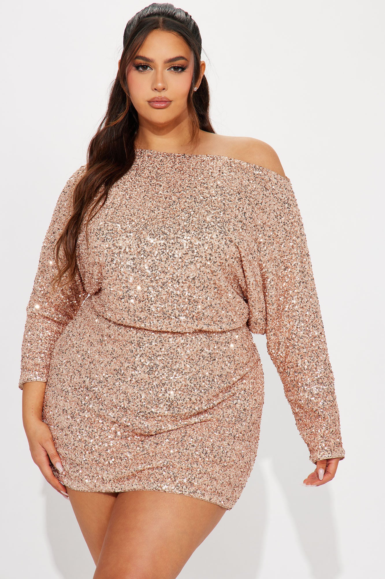 Valery Sequin Mini Dress - Gold