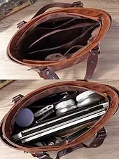 Premium Brown Faux Leather Handbag for Women – Versatile Messenger Bag with Adjustable Strap for Work and Casual Use