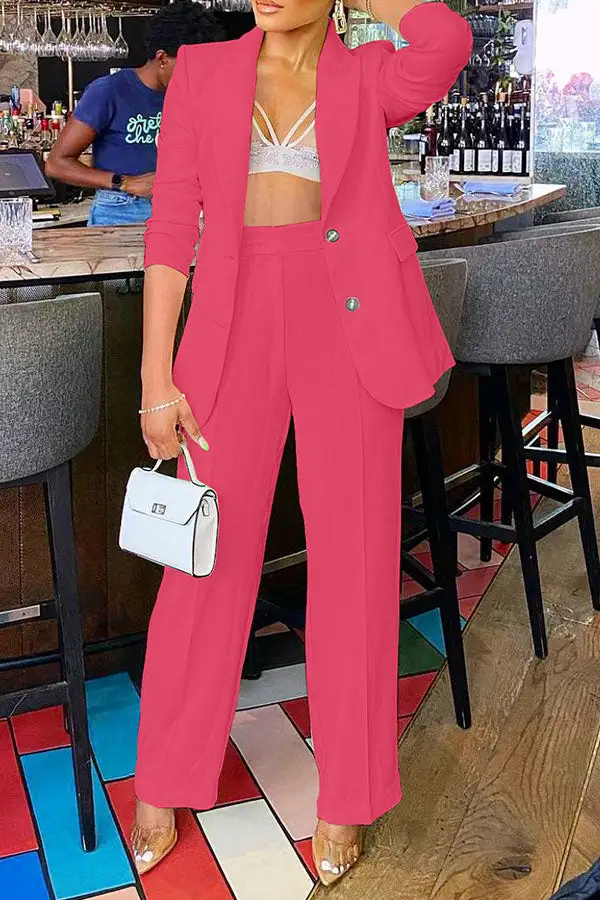  Feminine Office Pant Suit