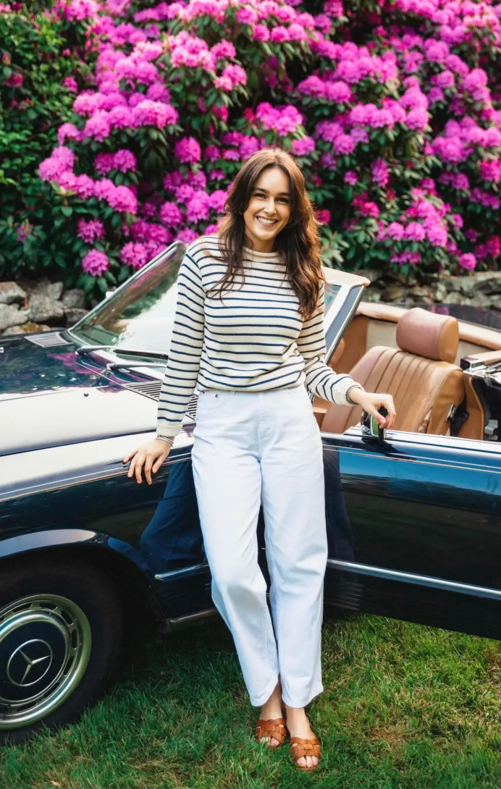 Marina Striped Rollneck Sweater