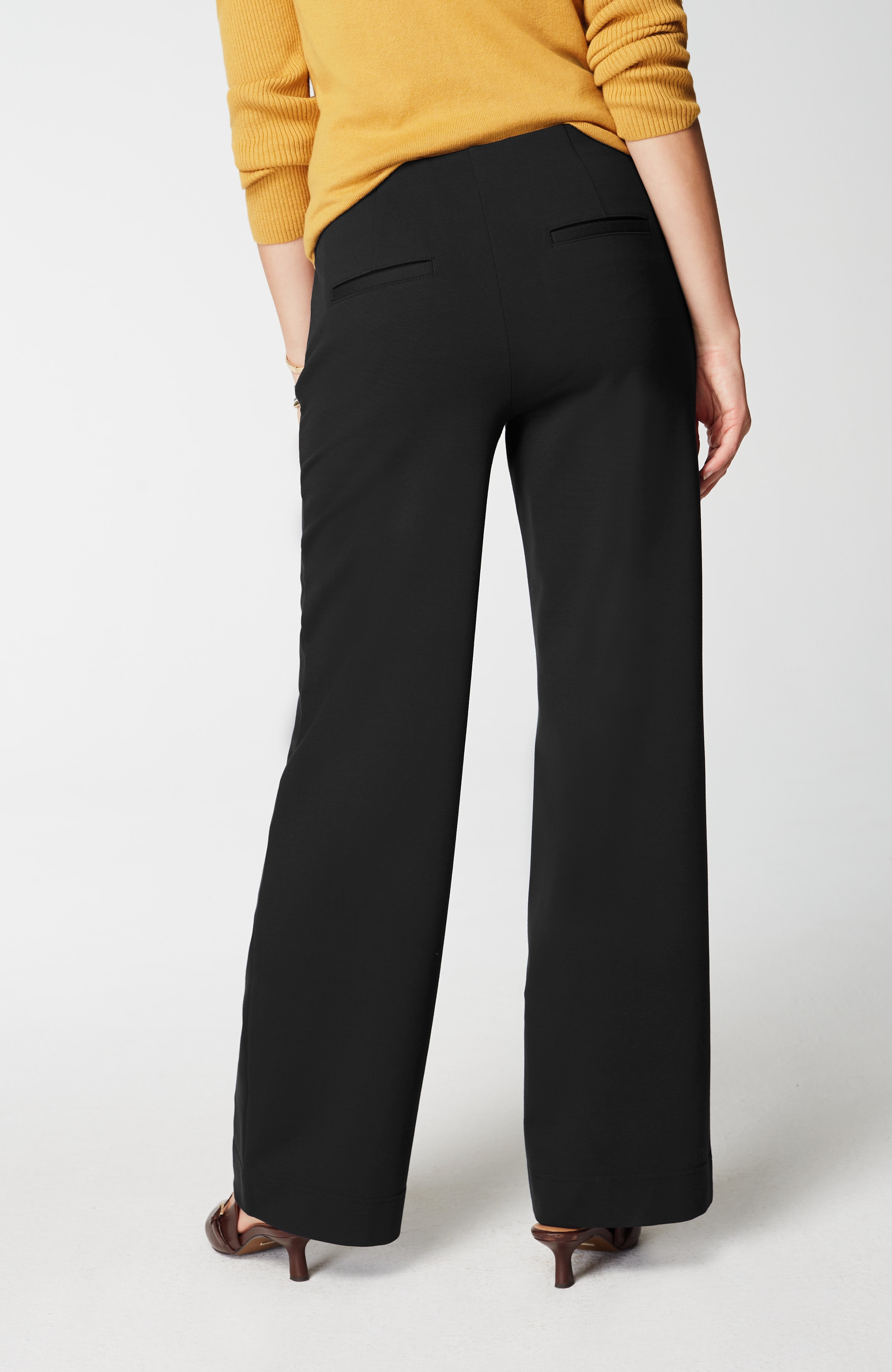 Ponte Wide-Leg Pants