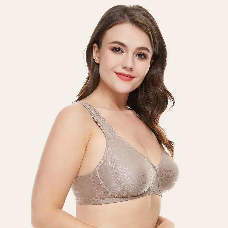 Full Coverage Minimizer Wire-free Seamless Bra