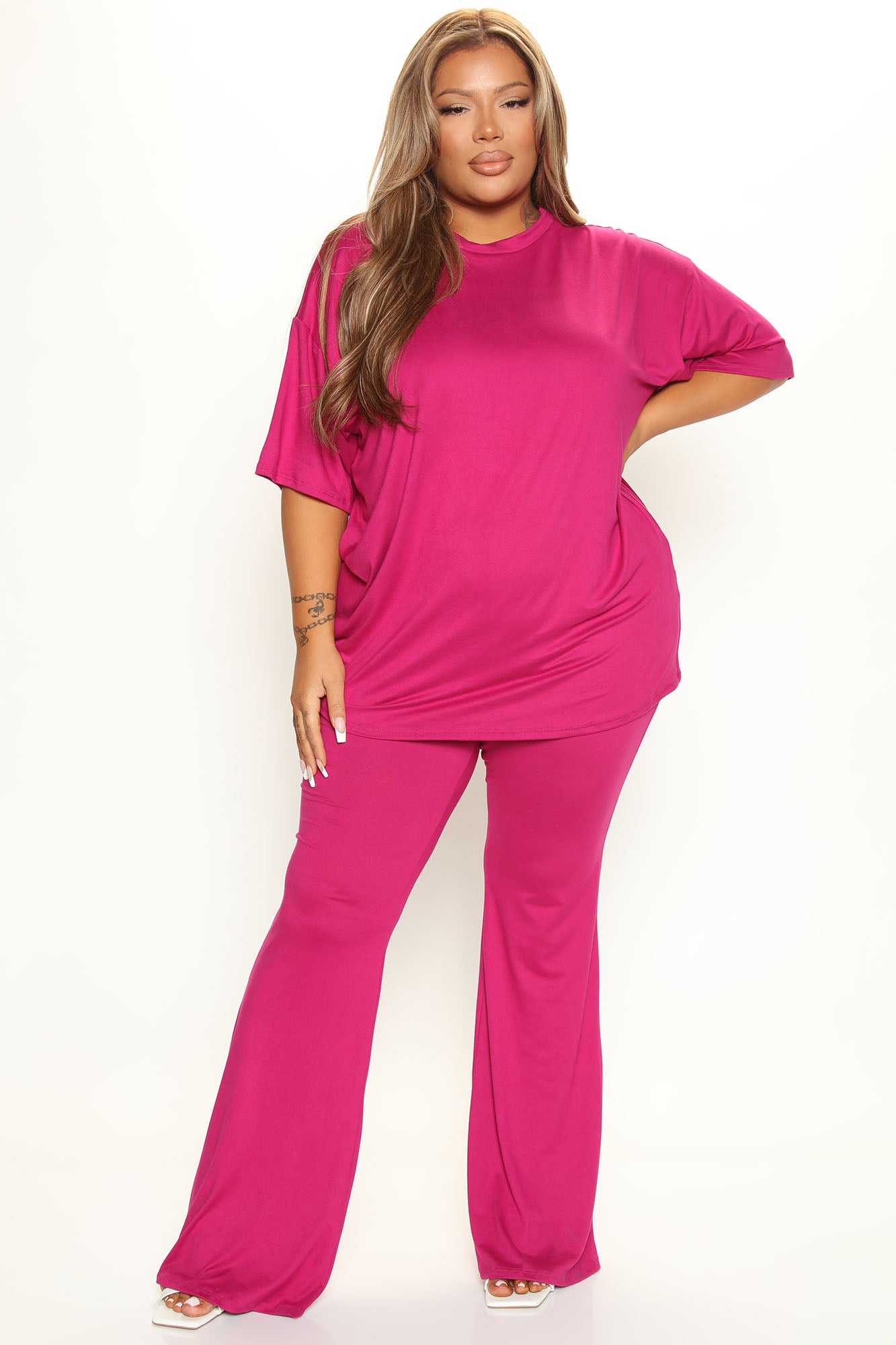 Feel A Way Pant Set - Magenta