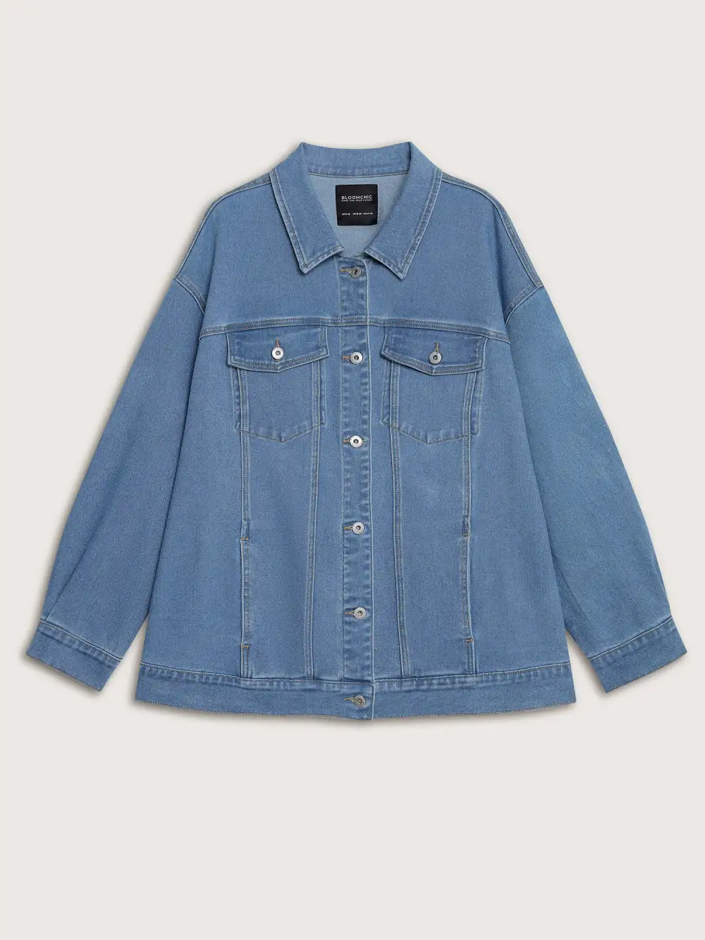 Supersoft Chest Flaps Button-Down Denim Jacket