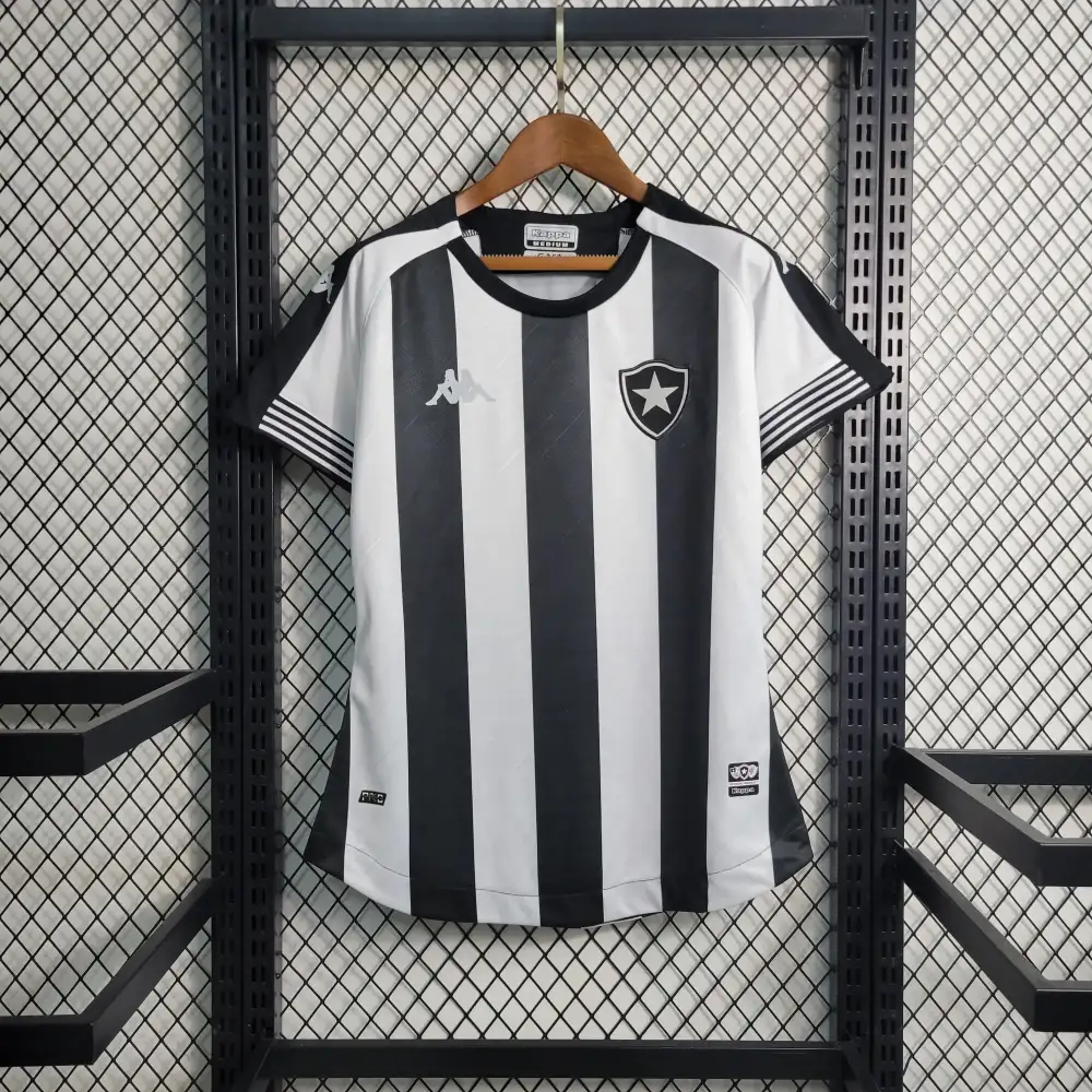 Camisa Botafogo Home 21/22 Feminina - Preta e Branca
