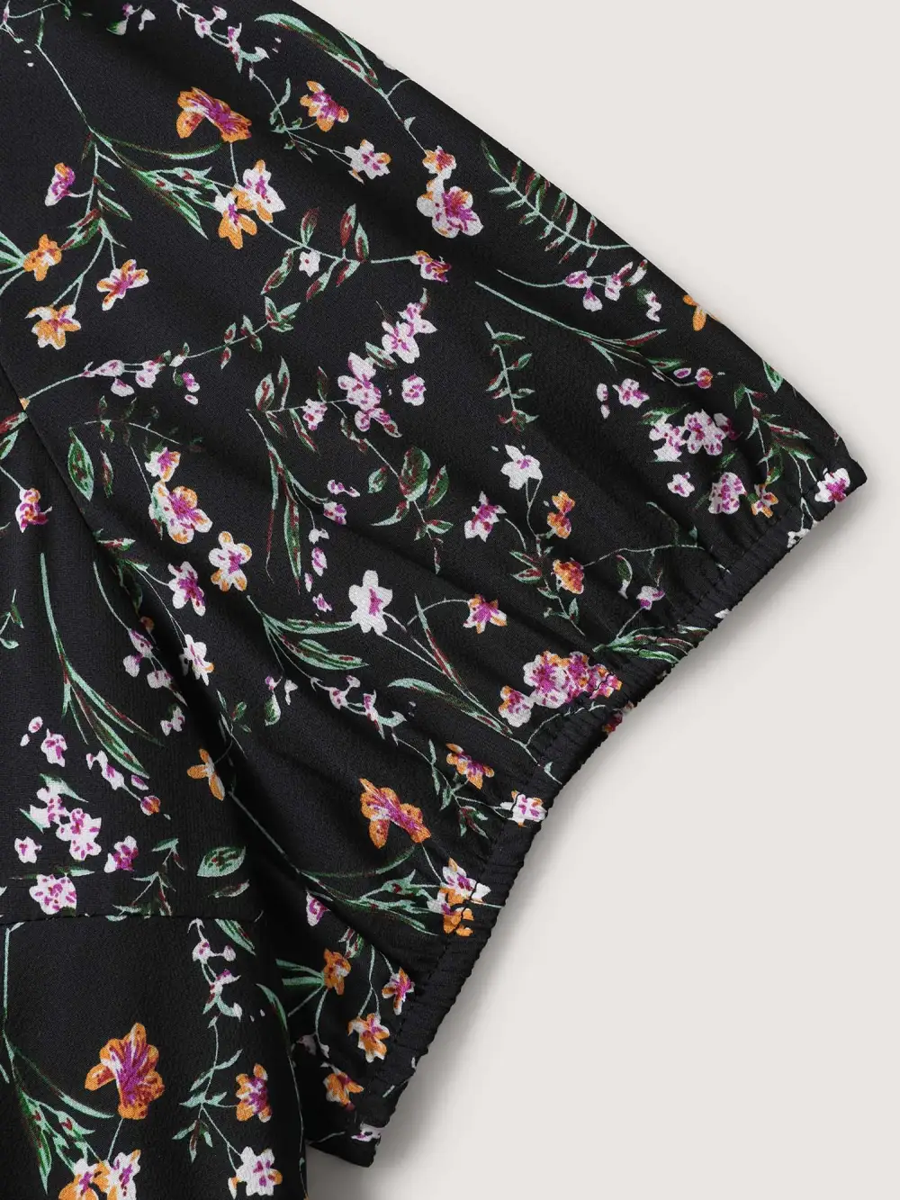 Floral Print Bow Back Detail Blouse