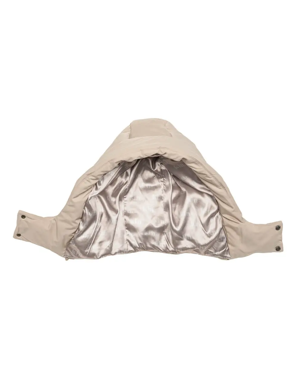 Tan Sesame Long Utility Puffer