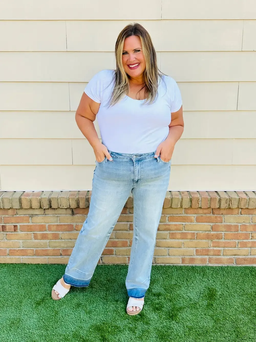 Judy Blue Release Your Inhibitions Wide Leg Jeans