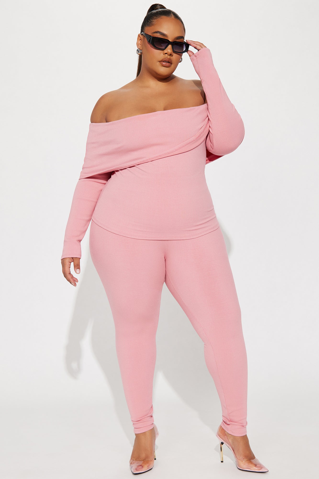Shaila Snatched Pant Set - Mauve