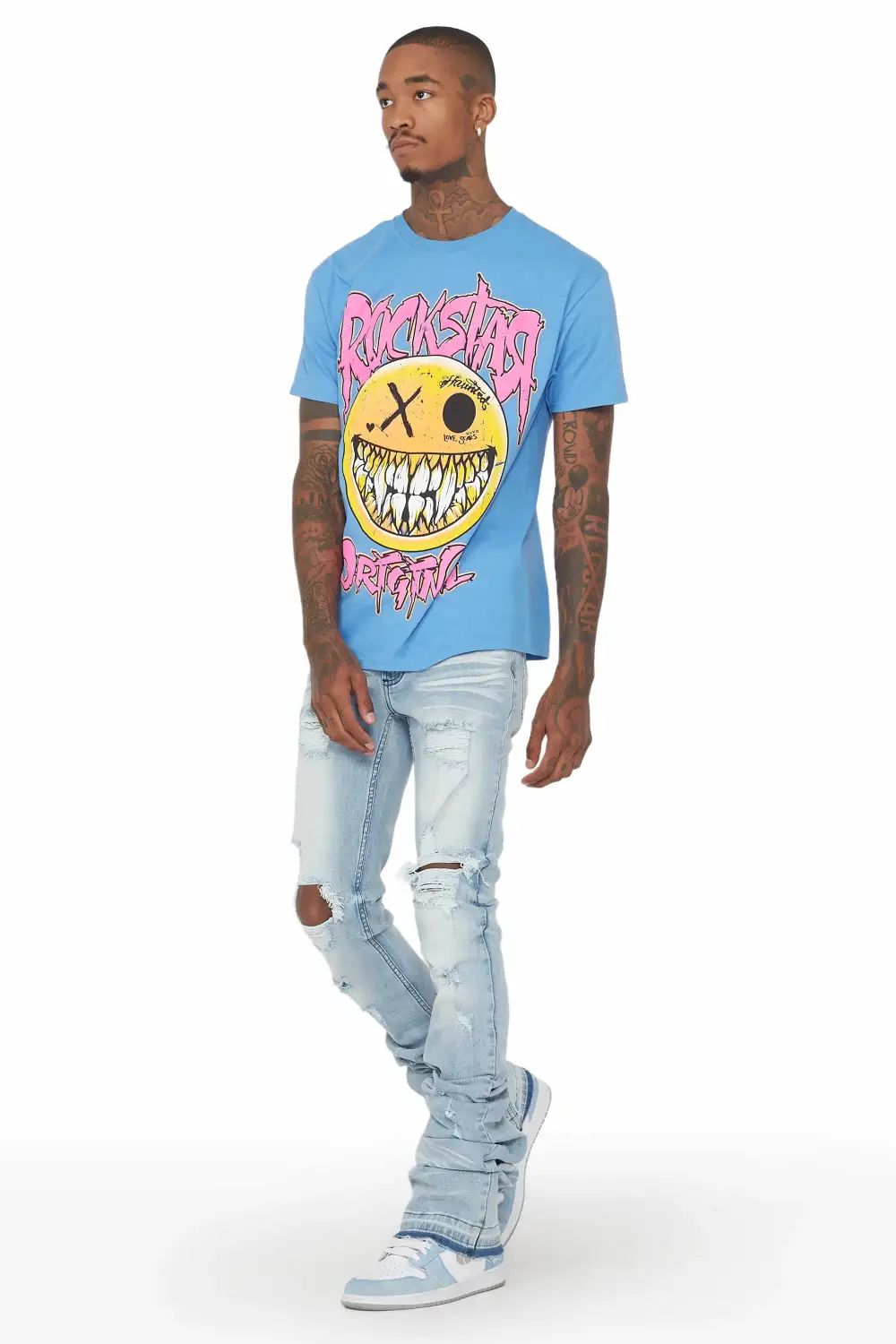 Jaiir Blue Super Stacked Jean