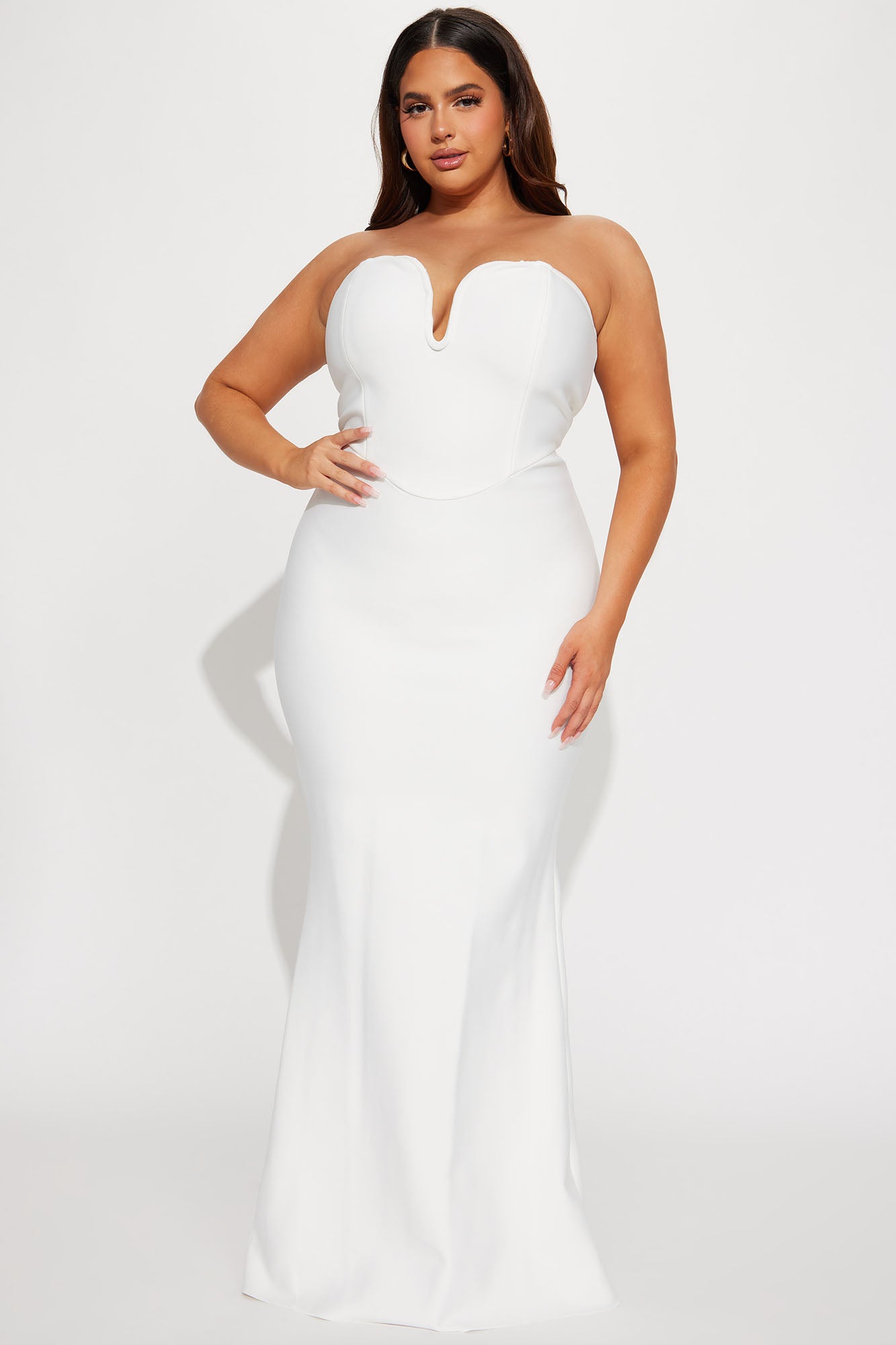Lilah Bandage Maxi Dress - White