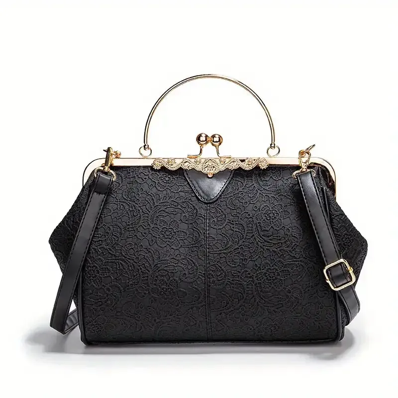 Retro-Style Geometric Crossbody Bag by Liv