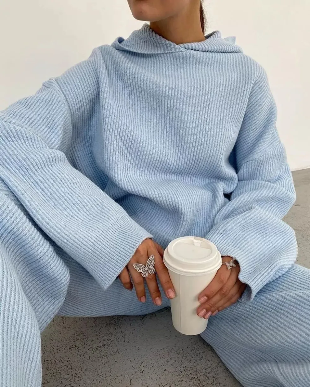 Stylish Sportswear hooded casual Sweater suits