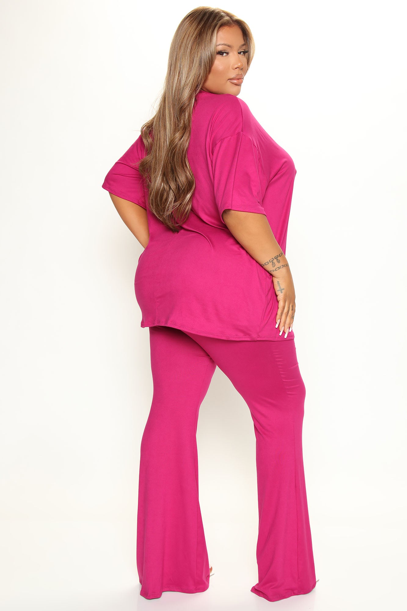 Feel A Way Pant Set - Magenta