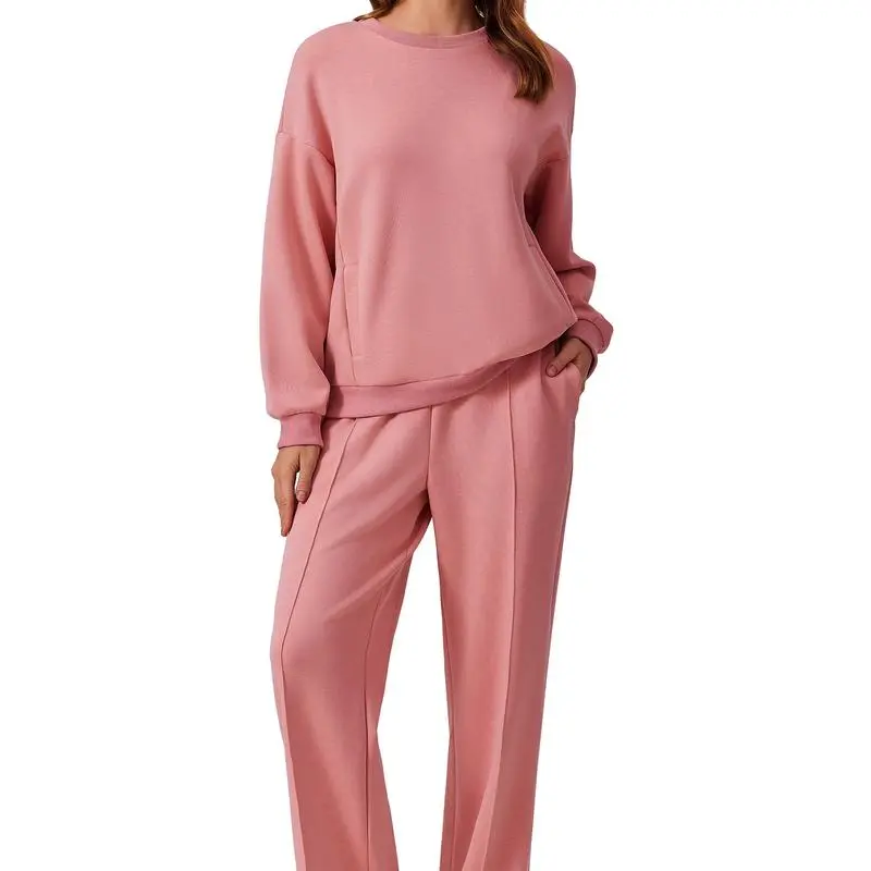2-Piece Long Sleeve Sweatshirt & Pants Set