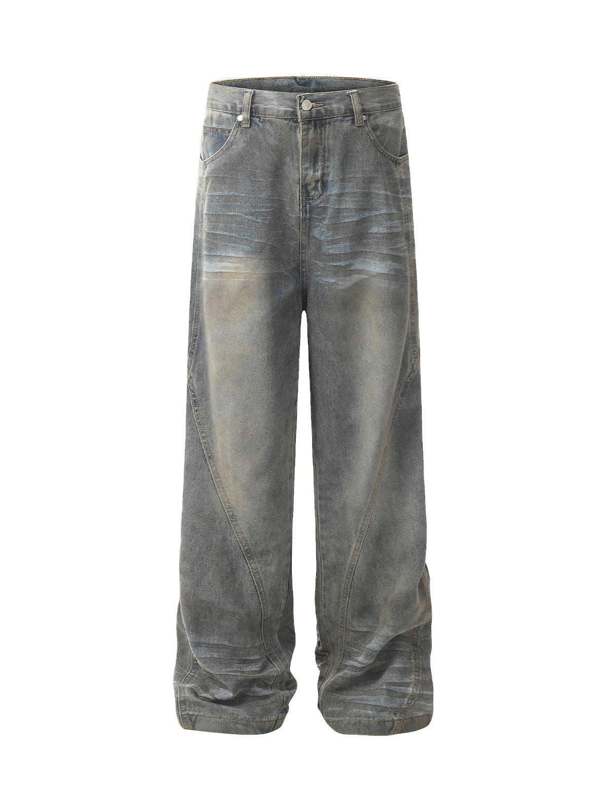 High Street Washed Distressed Jeans