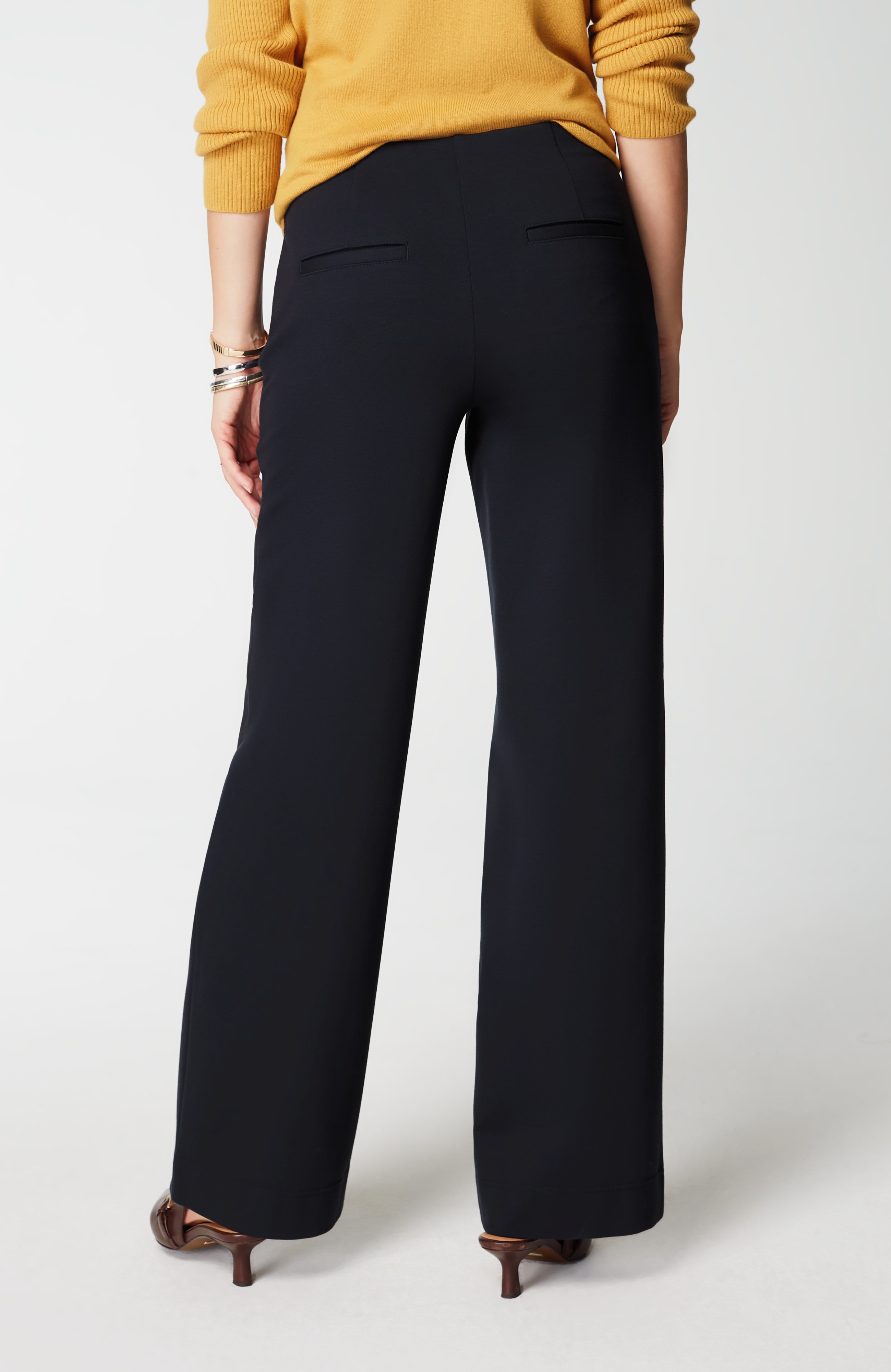 Ponte Wide-Leg Pants