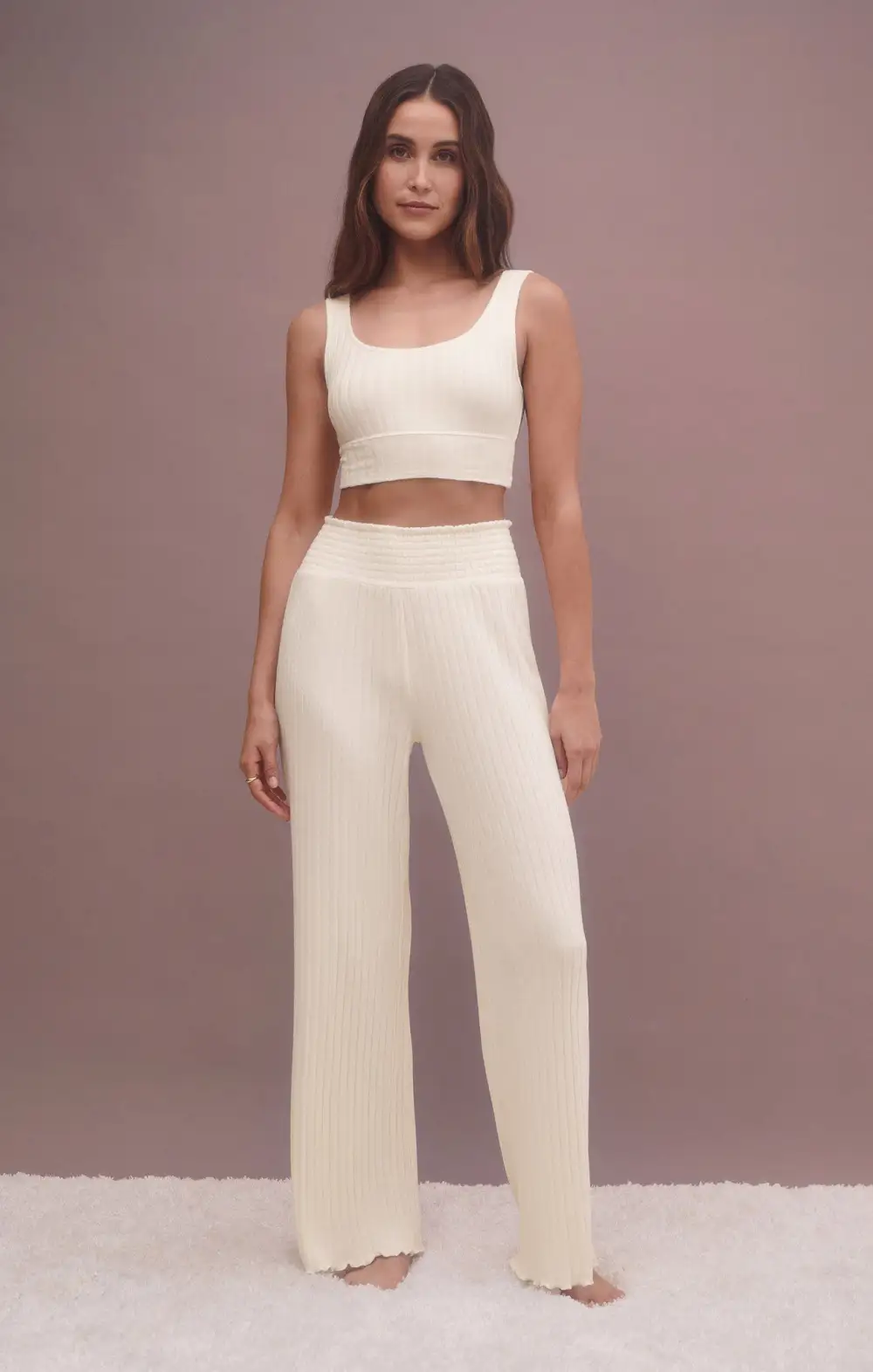 Dawn Smocked Rib Pant