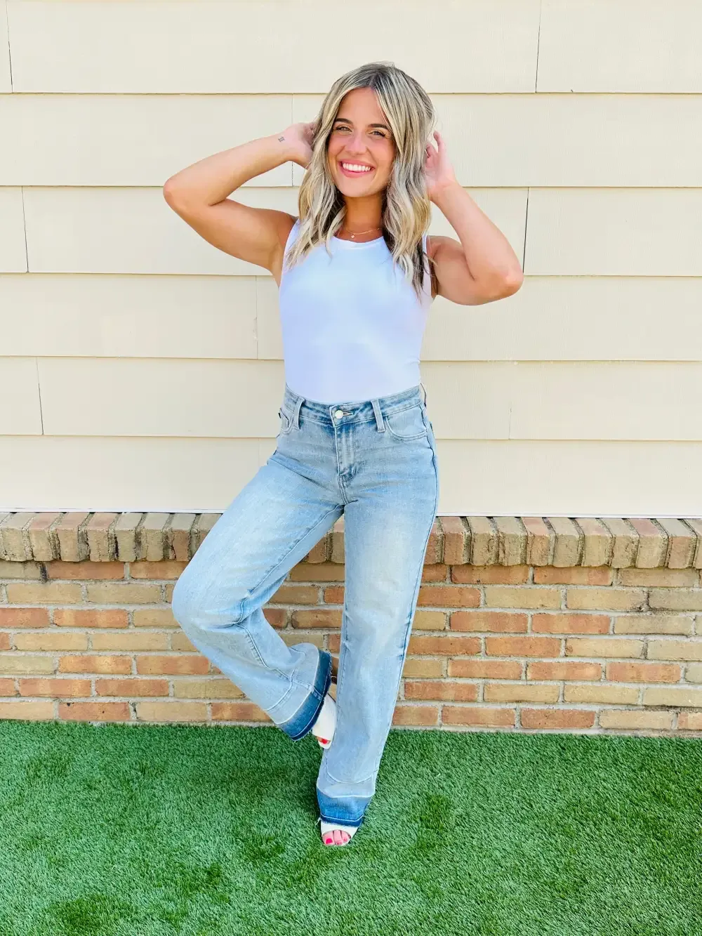 Judy Blue Release Your Inhibitions Wide Leg Jeans