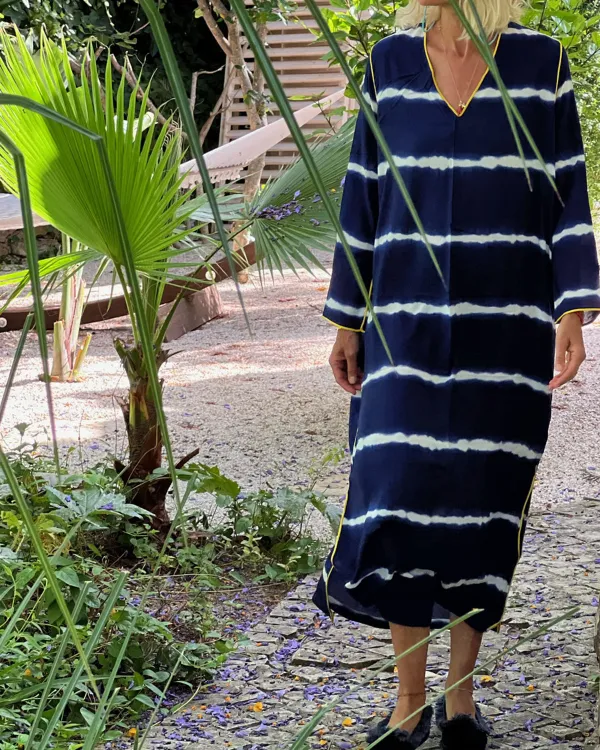 Vacation striped printed shift dress bfff