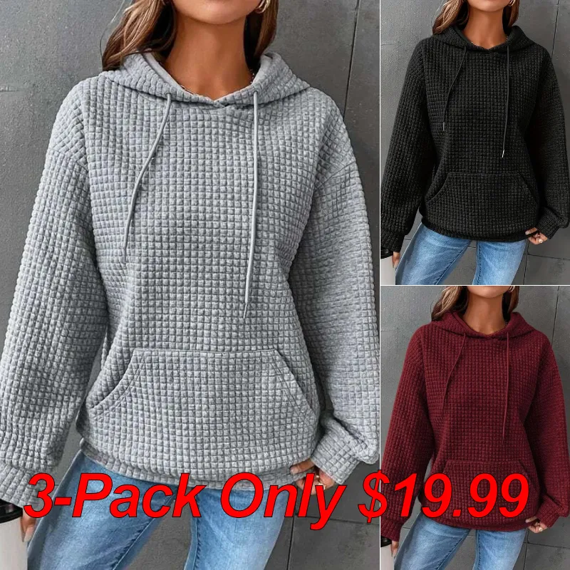 Plain Casual Hoodie Sweatshirt