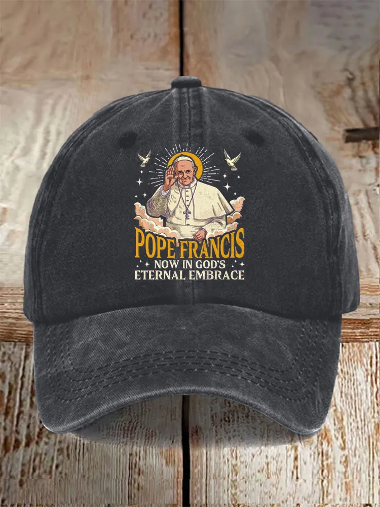 Men And Women's Now In God'S Eternal Embrace Washed Baseball Cap