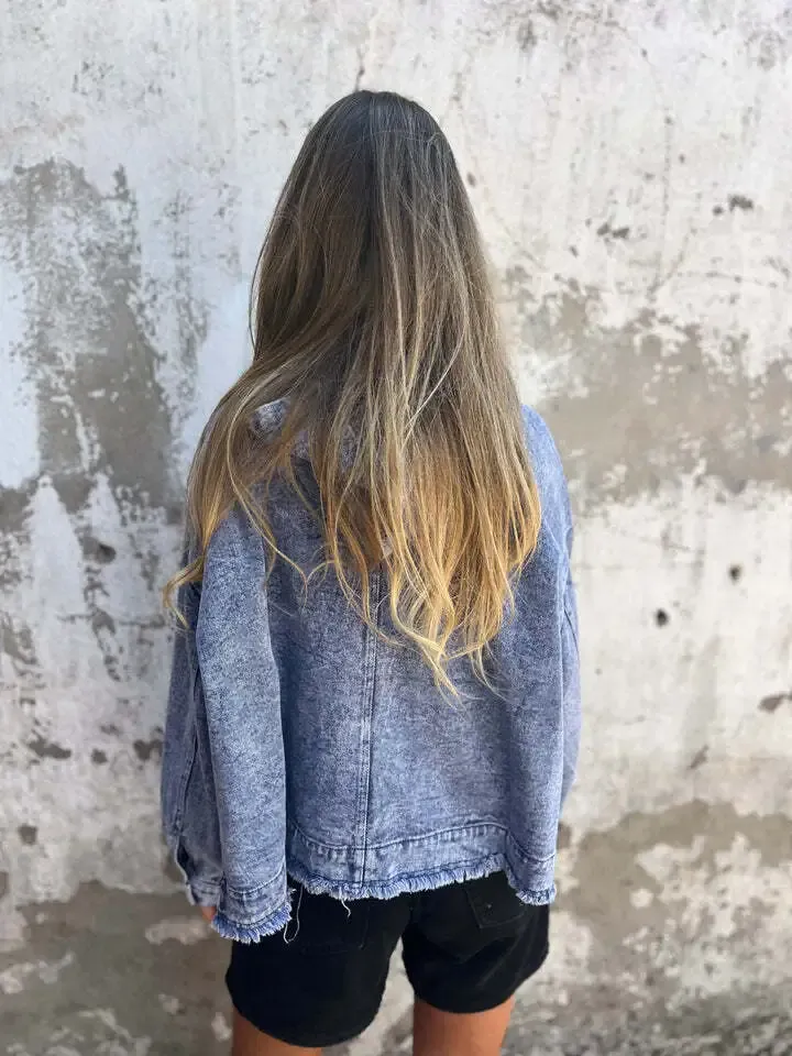 Denim Hooded Jacket