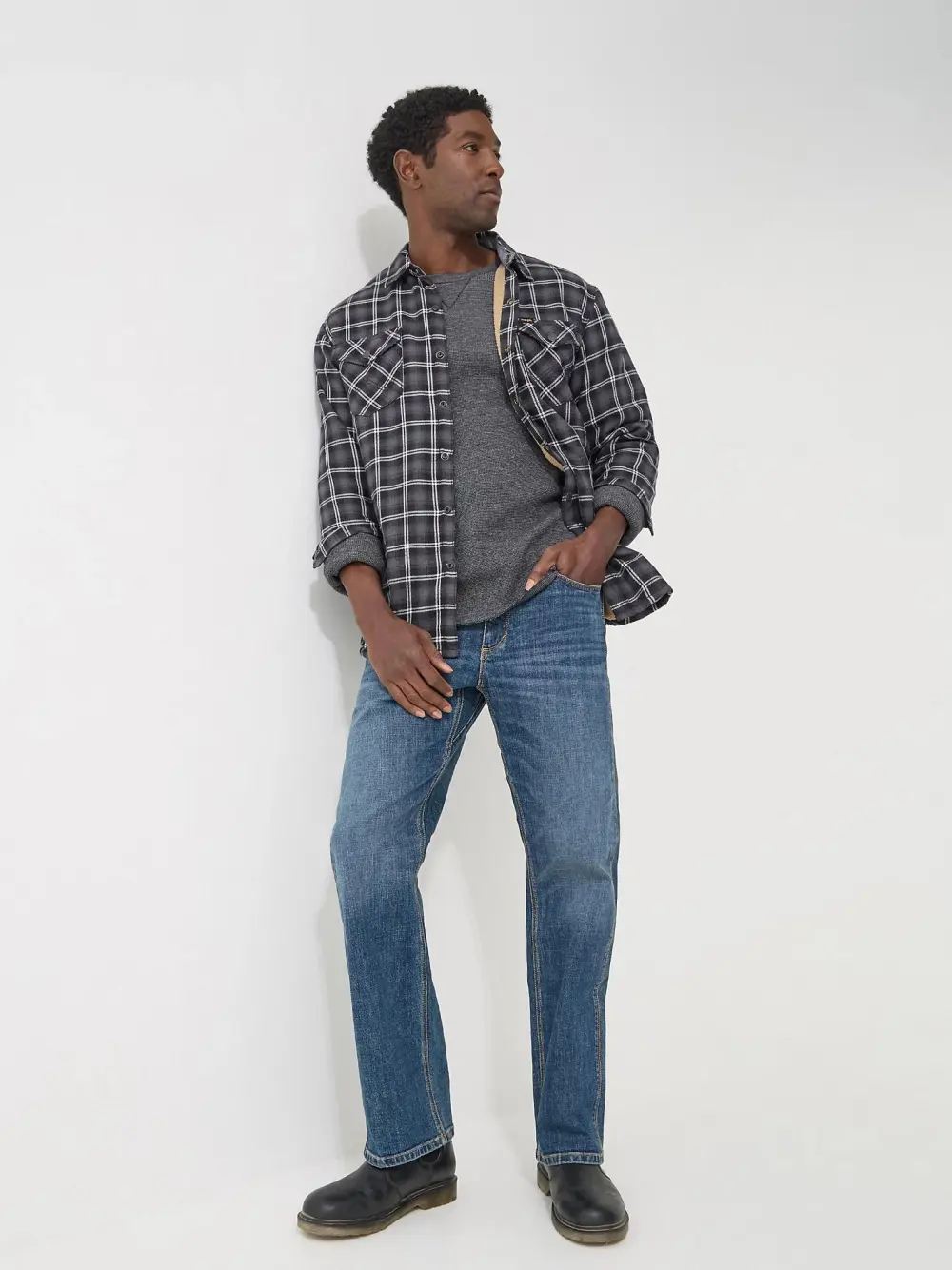 MEN'S PEAK COMFORT BOOTCUT JEAN IN DICE HOUSE