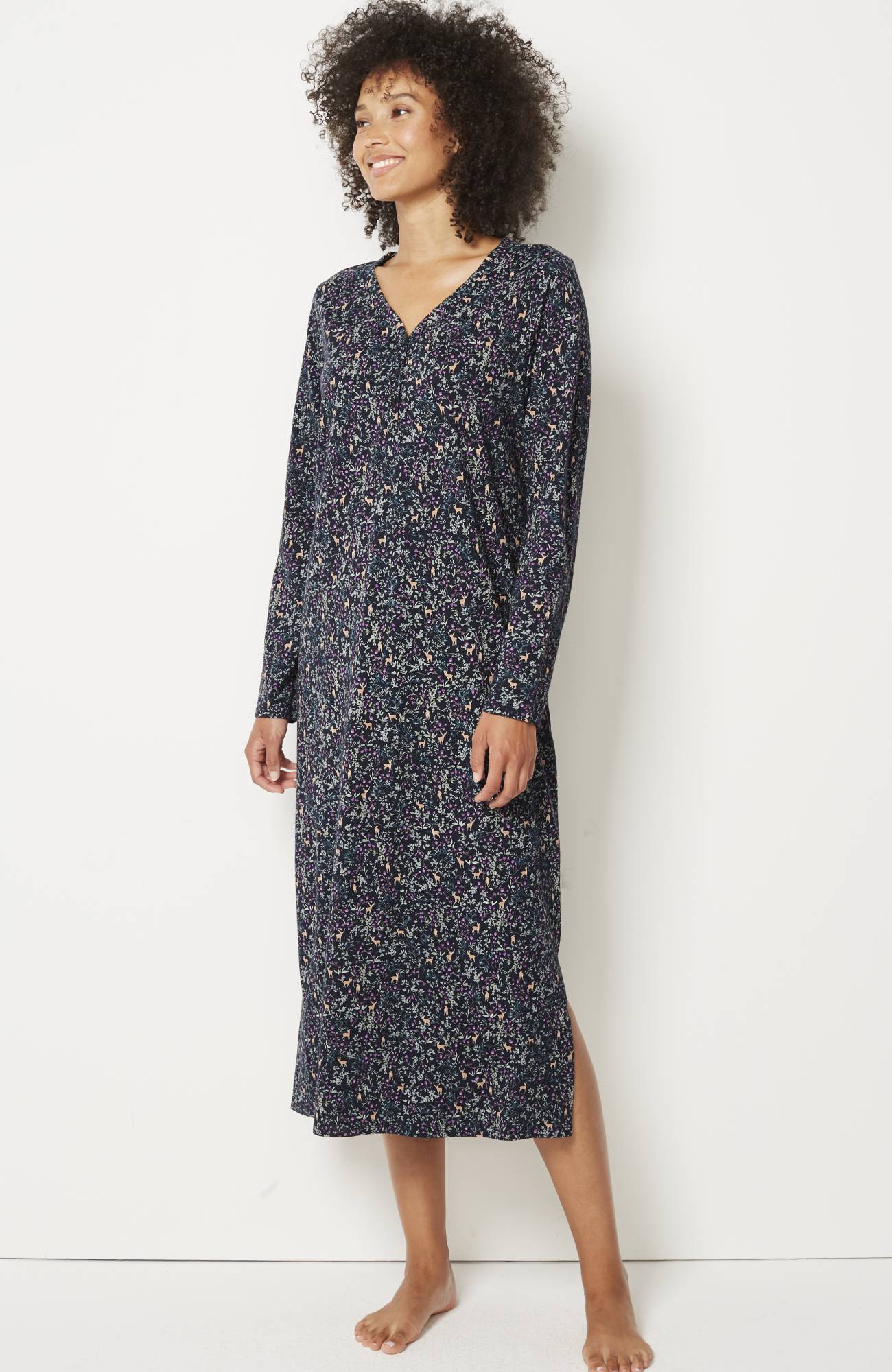 sleep ultrasoft long sleeve gown