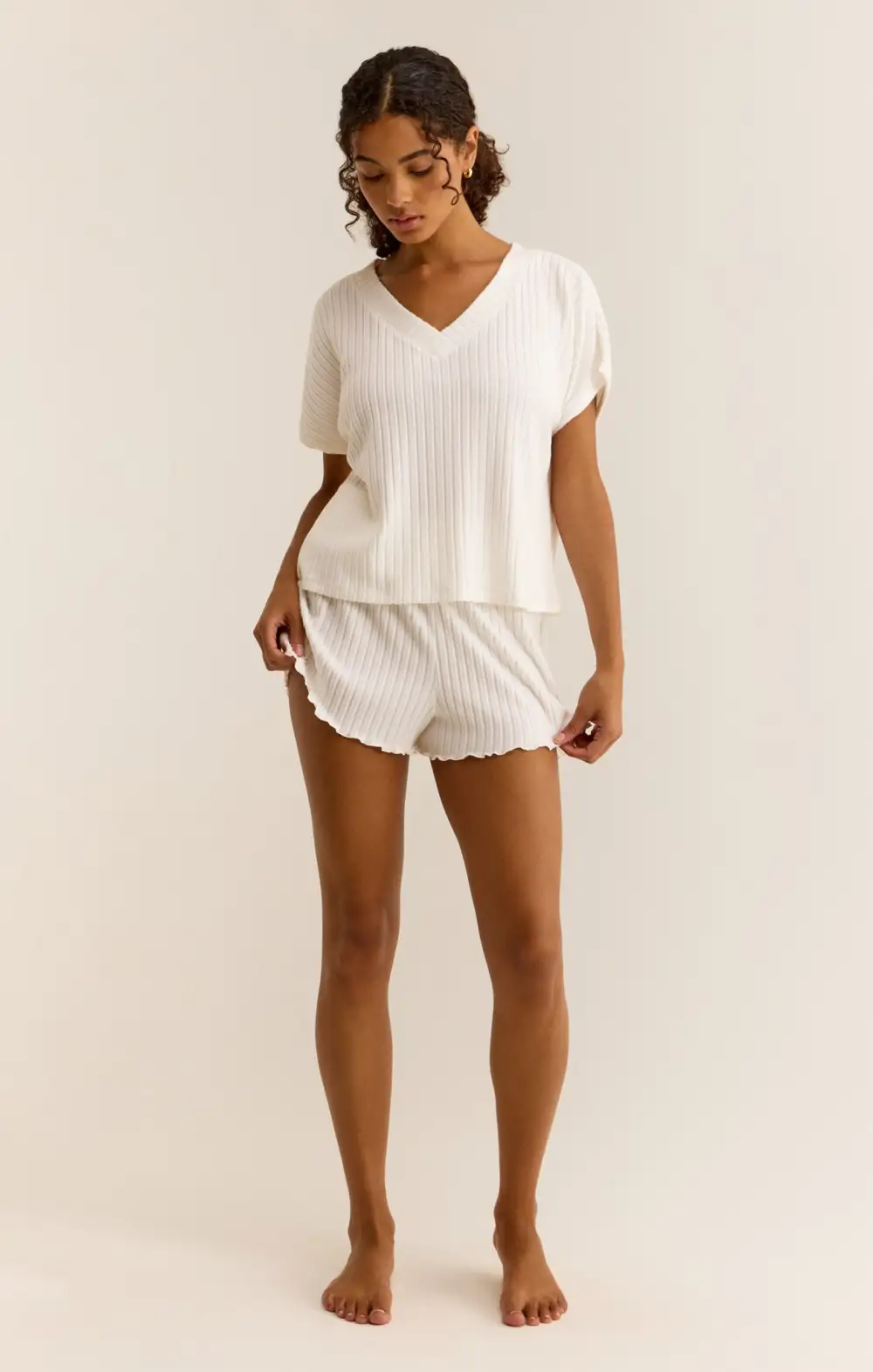 Dawn Smocked Rib Short