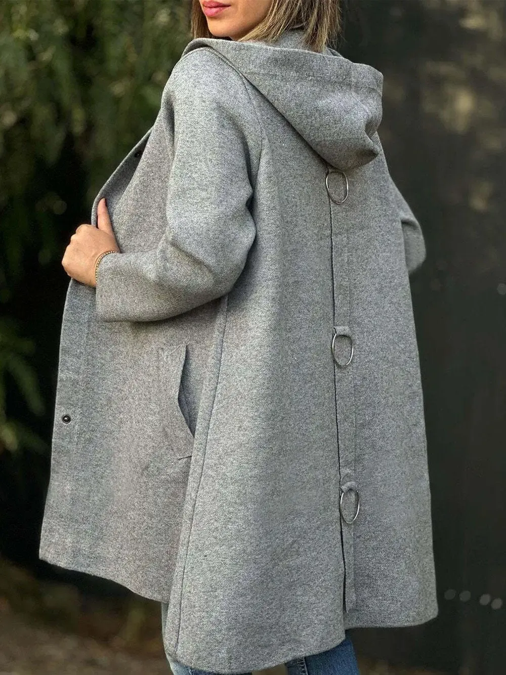 Shadow Ring Hooded Coat