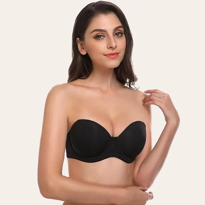 Full Figure Strapless Bra Multi-way Contour Bra T-Shirt Bra Molded Cup Plus Size