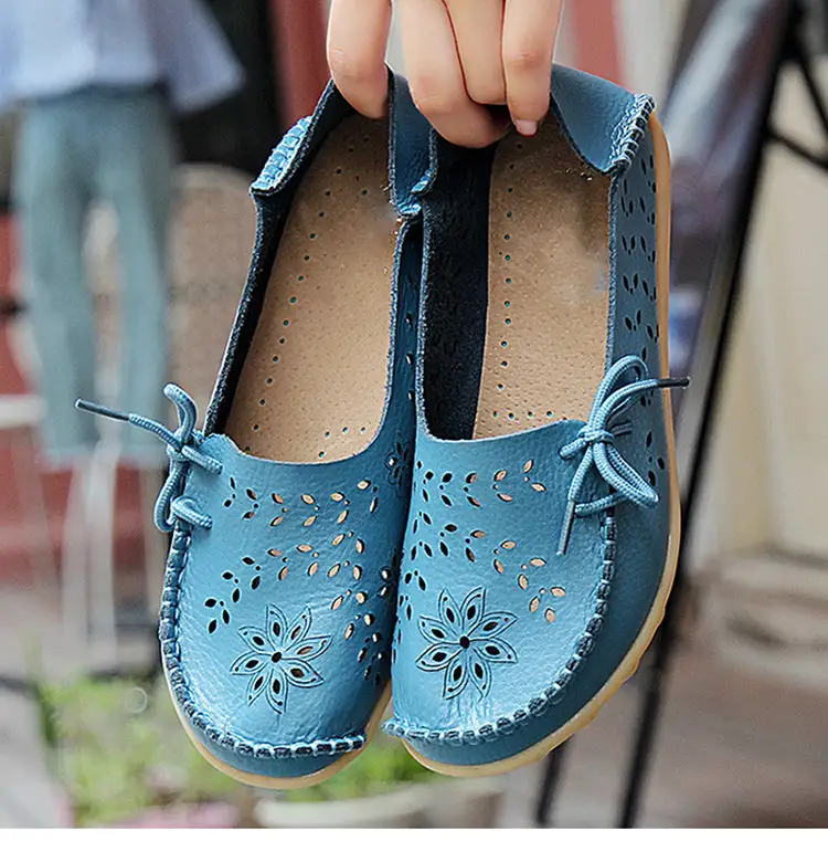 New Hollow Leather Casual Shoes