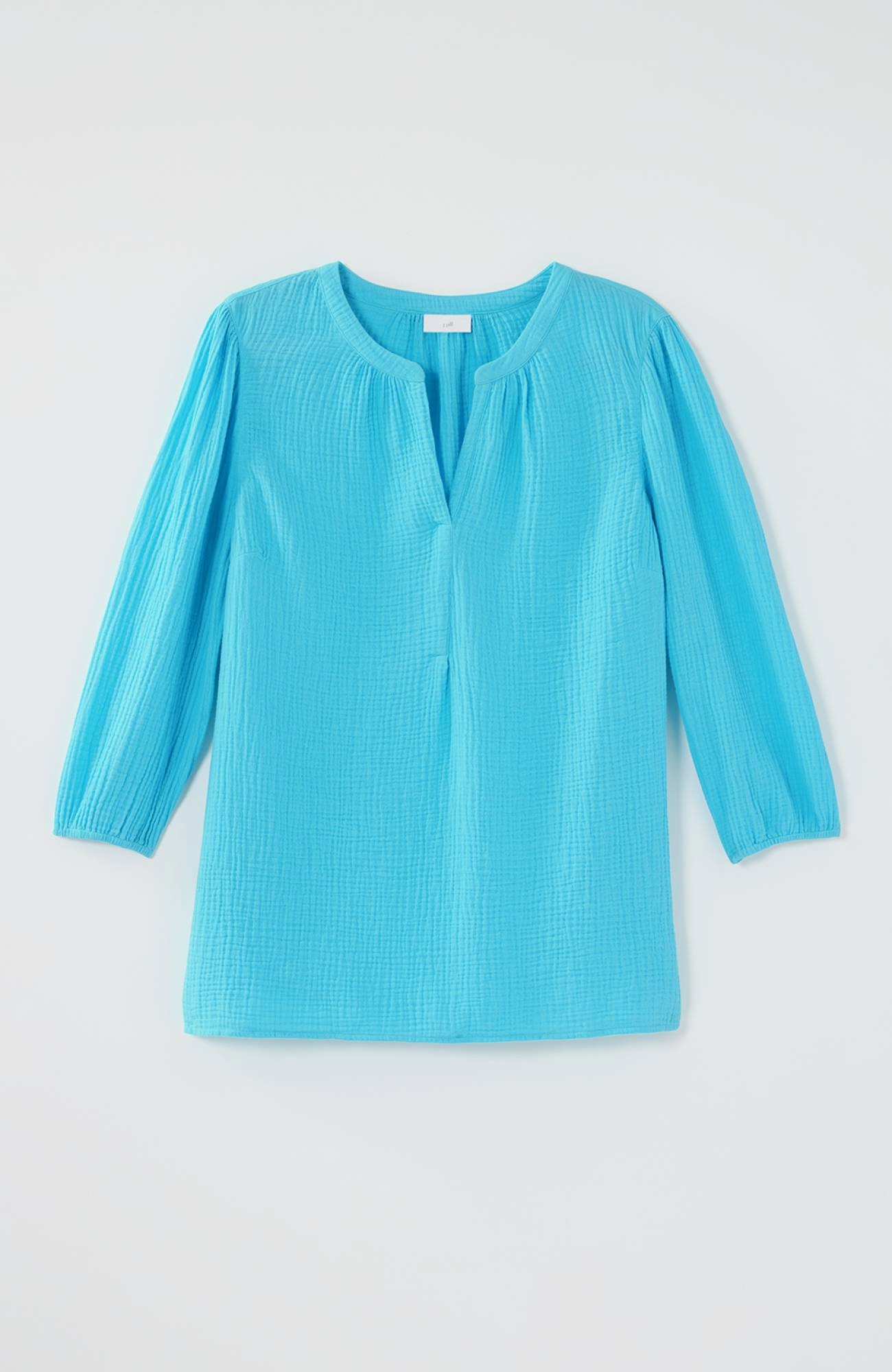 Cotton-Gauze Popover Top
