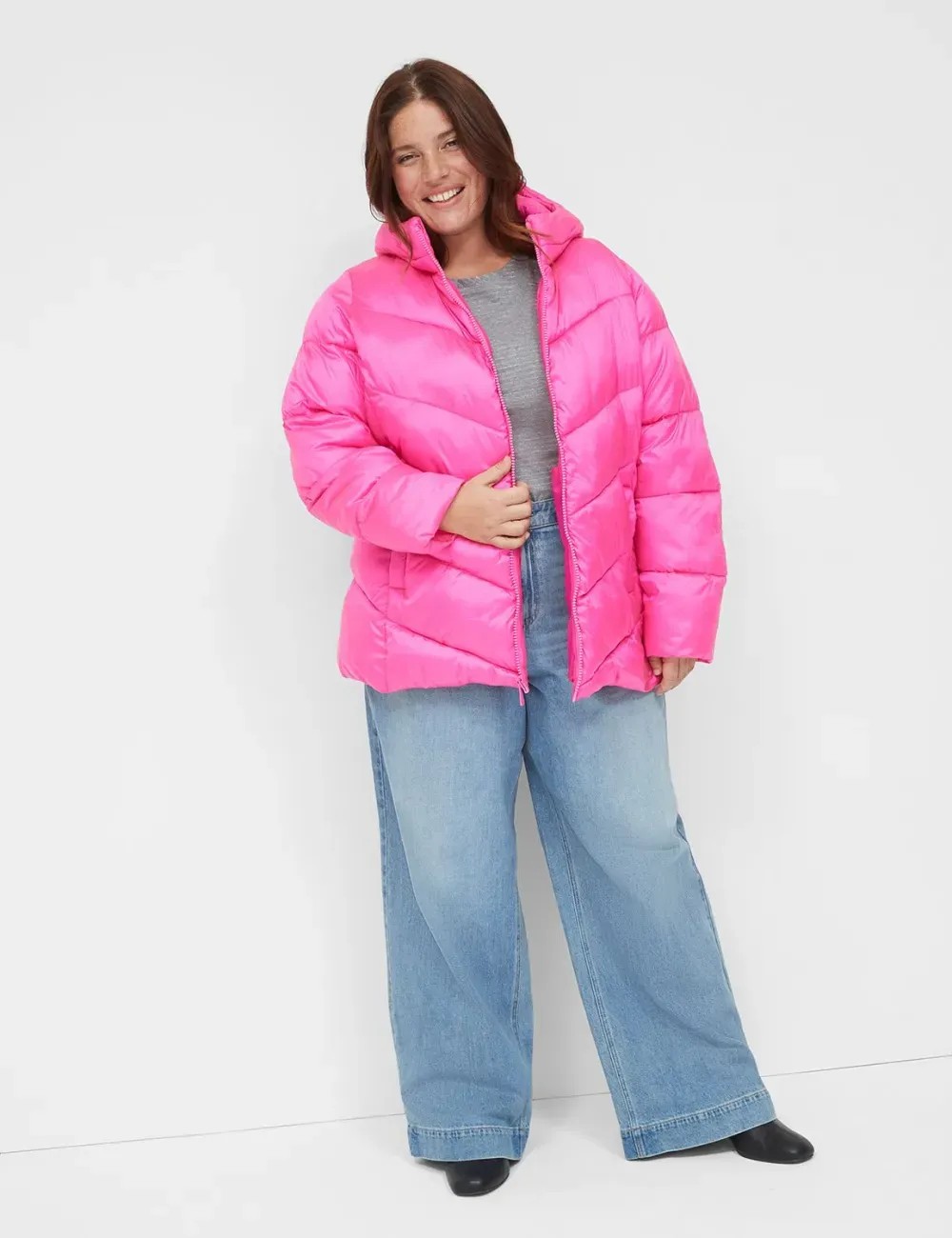Puffer Coat With Hood