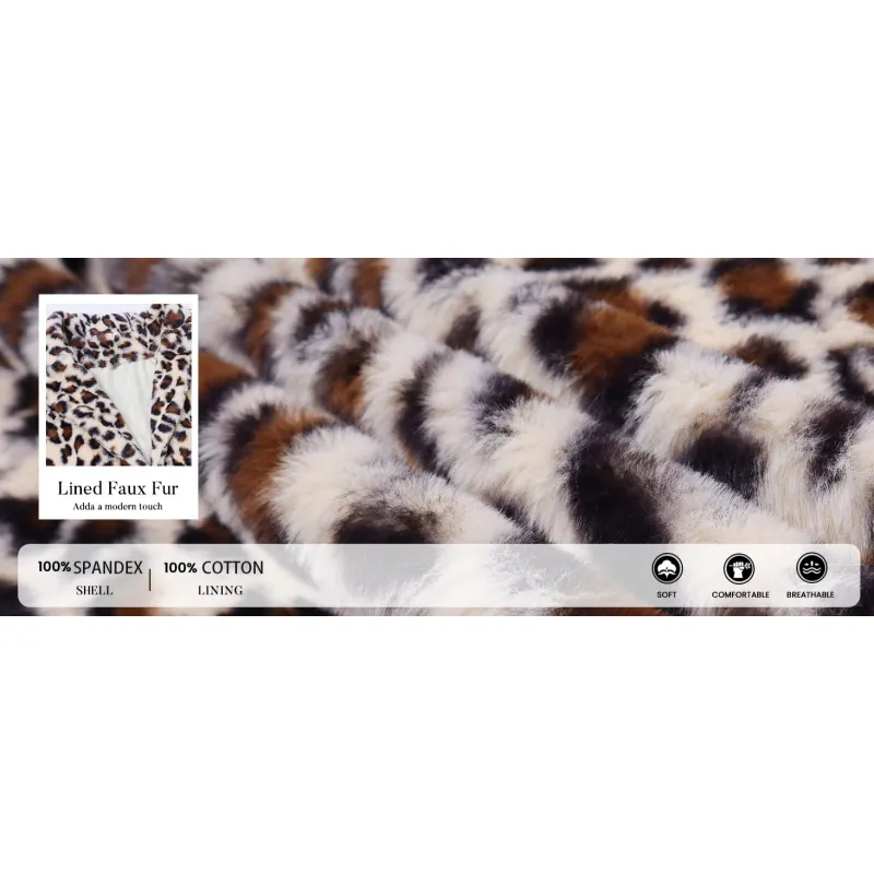 Women's Leopard Faux Fur Coat