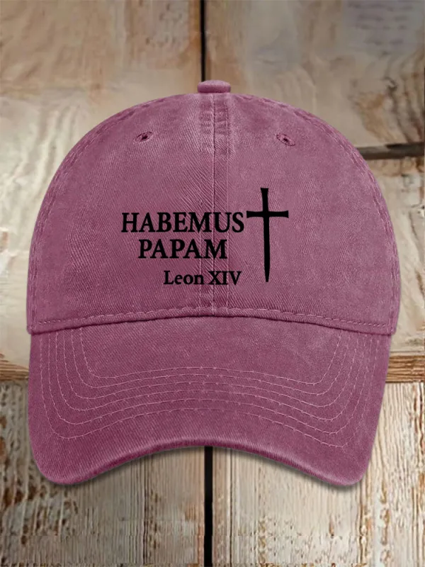 Habemus Papam Leon Xiv Printed Baseball Caps
