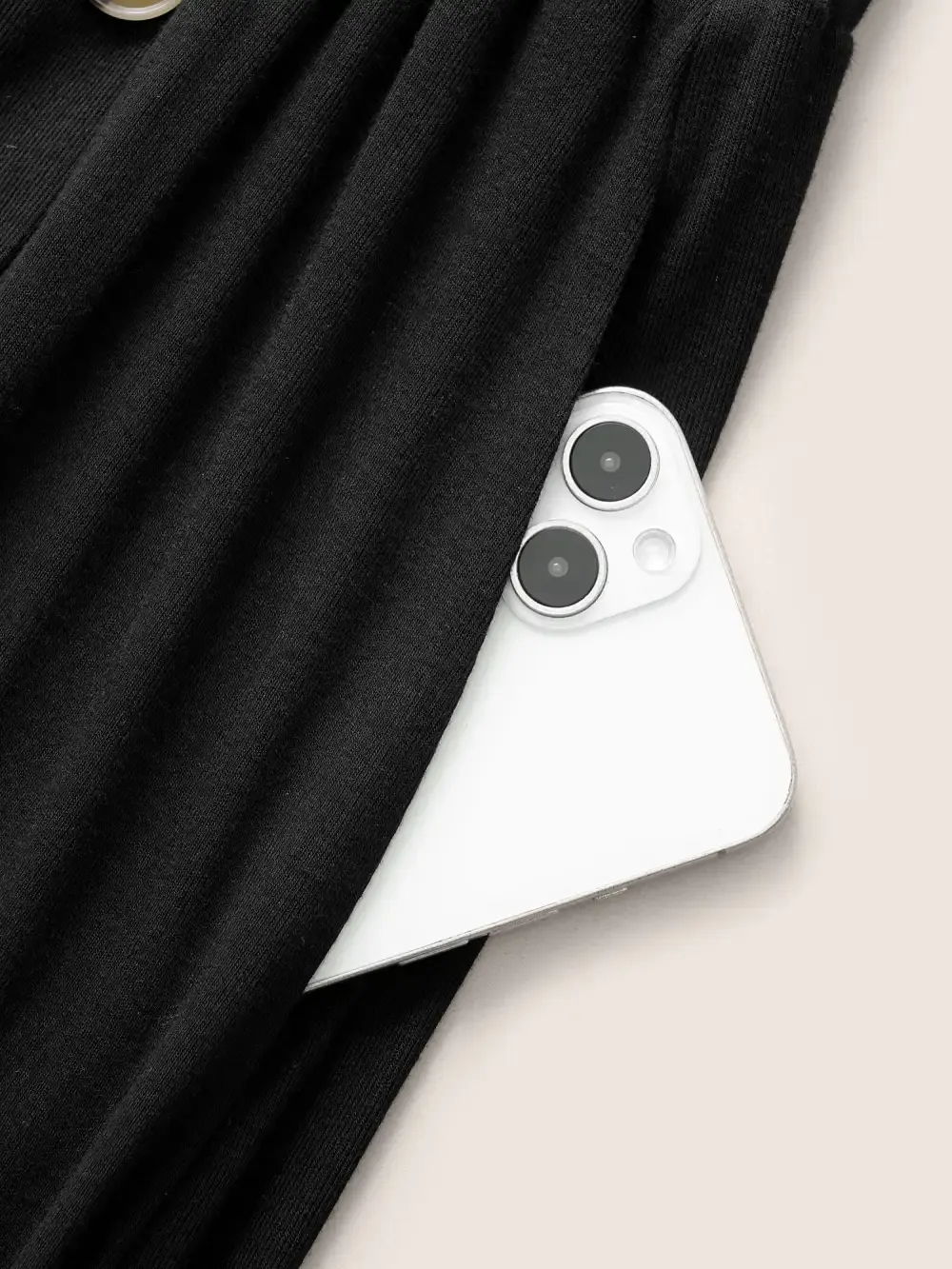 Supersoft Essentials Button Detail Wide Leg Pants