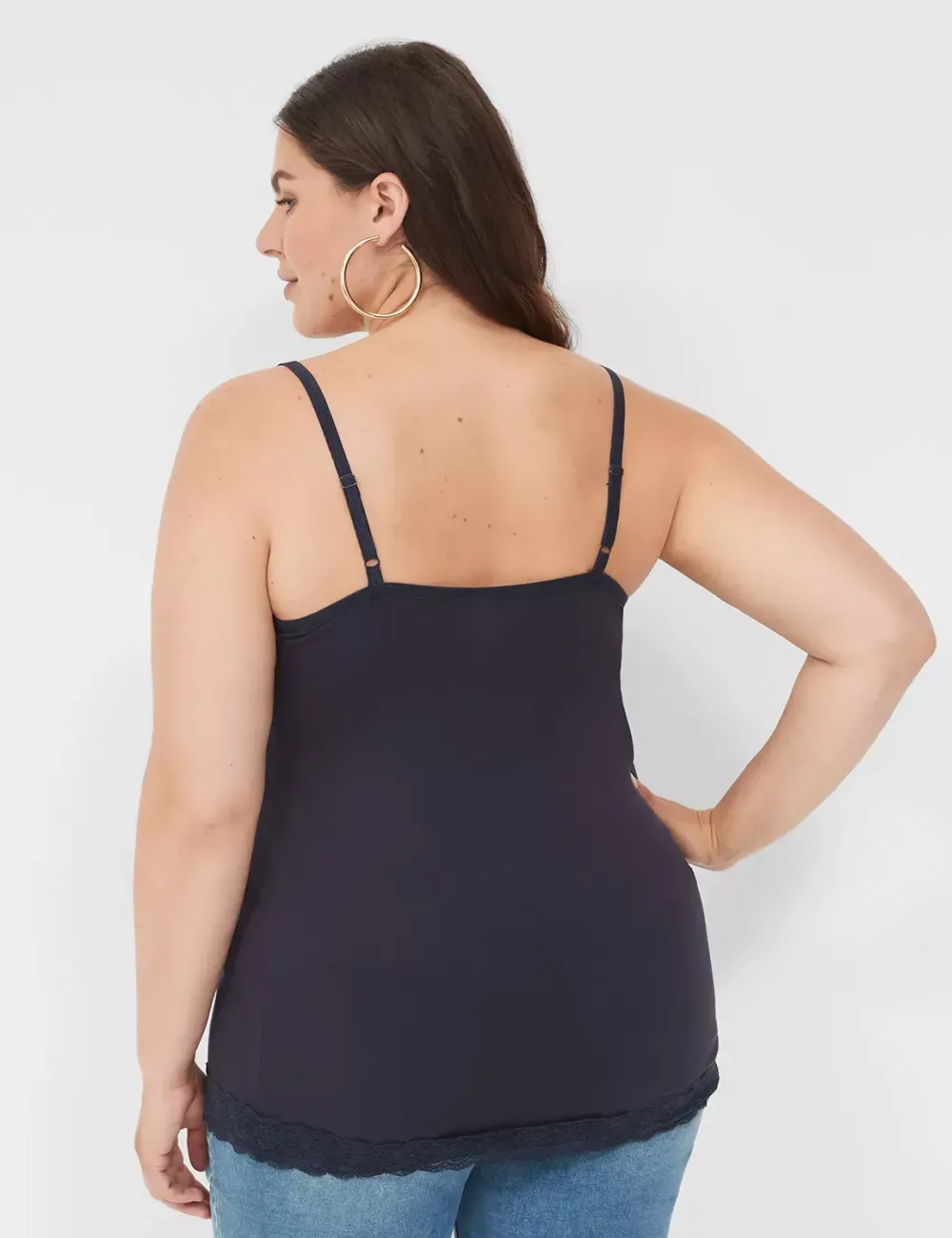 Lane Essentials Lace-Trim Cami