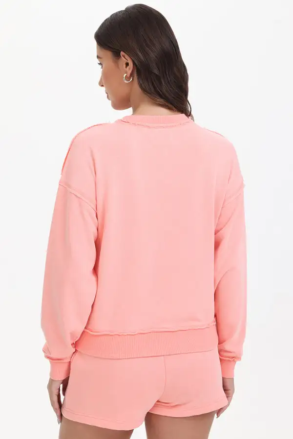 French Terry Embroidered Crewneck