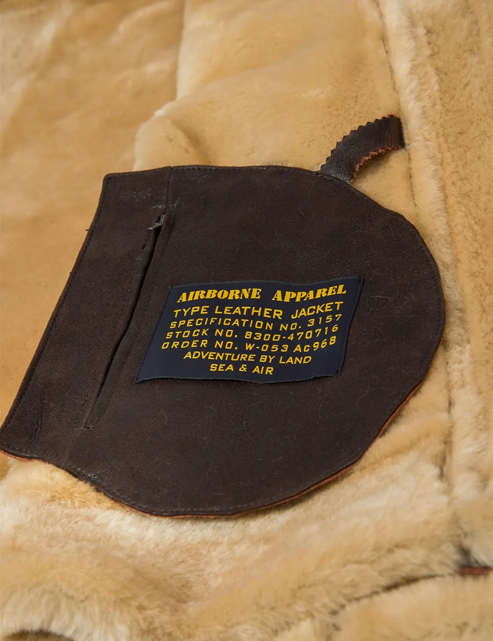 JACKET PILOT FROM SHEEPSKIN B-3 Hooded[FREE SHIPPING TODAY]