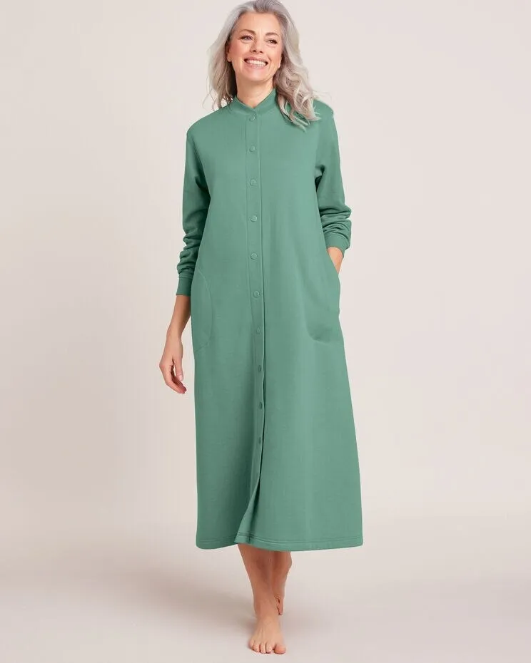 Better-Than-Basic Fleece Snap Front Robe