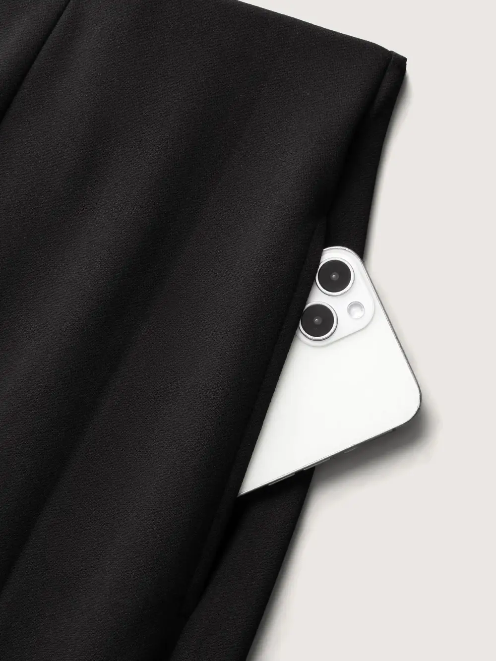 Solid Elastic Waist Pleated Wide Leg Pants