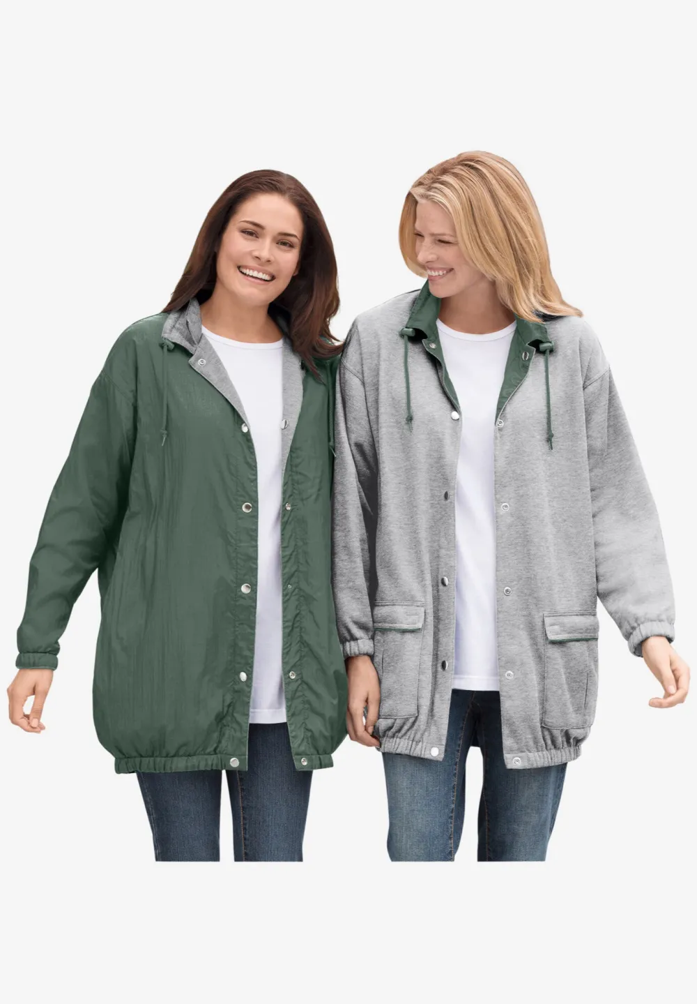 Fleece Nylon Reversible Jacket