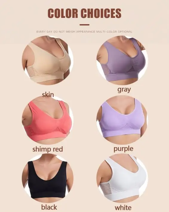 🔥Plus Size S-6XL Cotton Wireless Light Up Air Bra