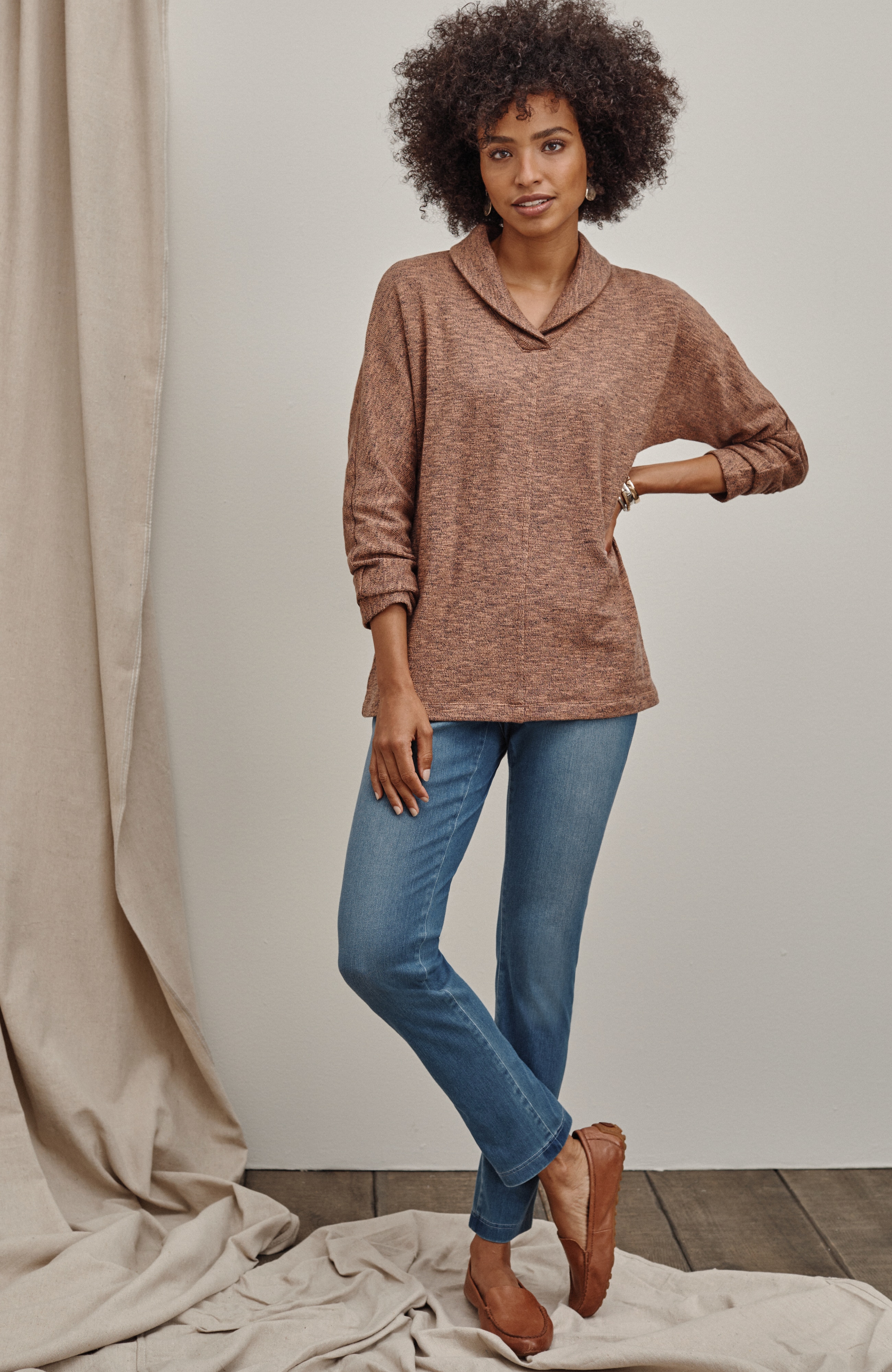 Pure Jill 5-Pocket Knit Jeans