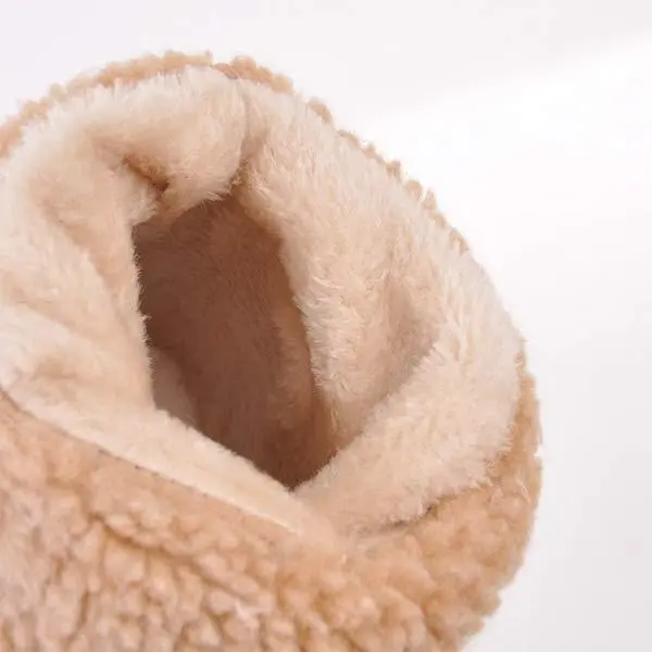 Women'S Mid-Tube Chunky Heel Suede Boots